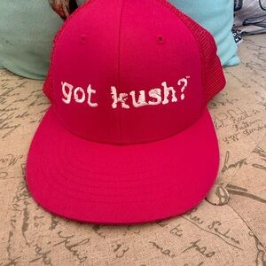 Pink got kush trucker hat